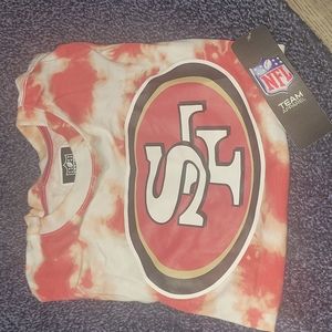 49er nfl tiedye shirt medium 10-12